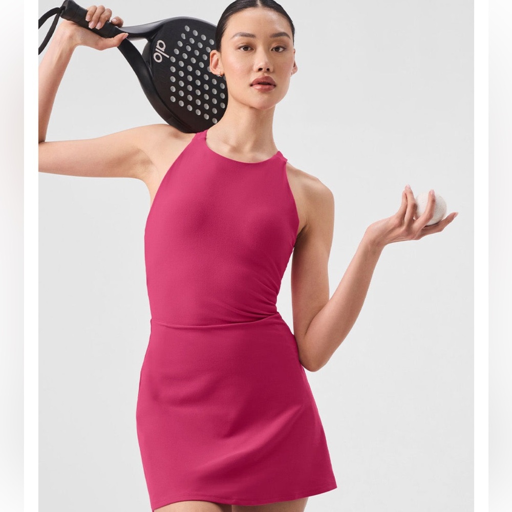 Alo Backspin Dress in Pink Summer Crush